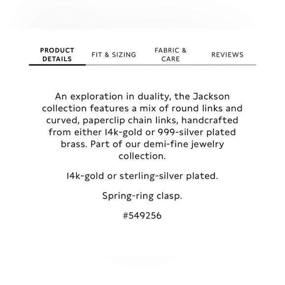 Banana Republic Jackson bracelet in 14 k gold or sterling silver plated - Picture 8 of 15